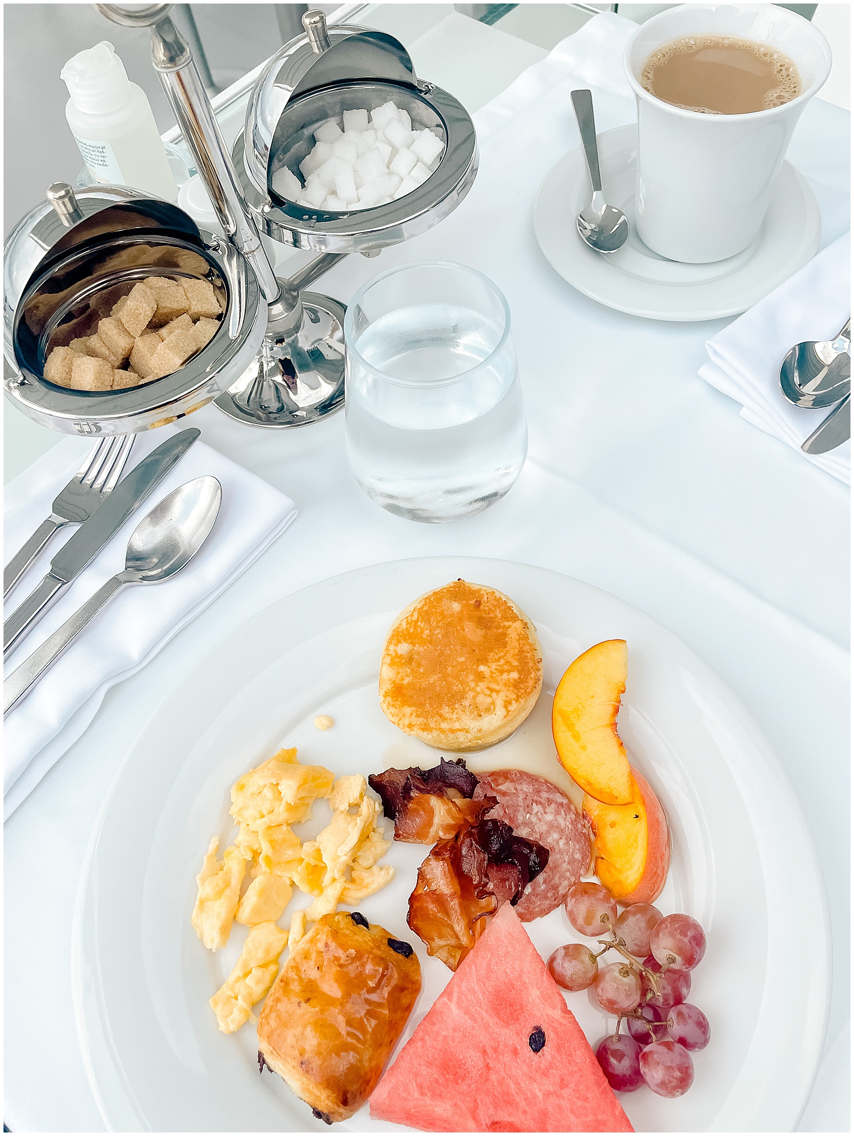 plate of breakfast greece photoshoot